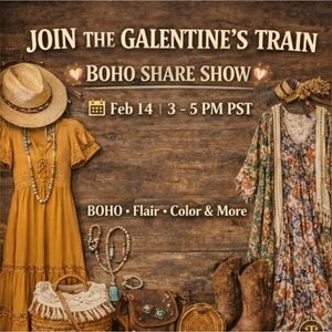 RANDOM PULLS * BOHO POSH AFTER DARK SHOW FLYER!     🔥🎉🔥🍷🔥🎉🔥🍷🔥